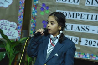 St. Mark's School, Meera Bagh - Solo Singing Competition for Class I students : Click to Enlarge