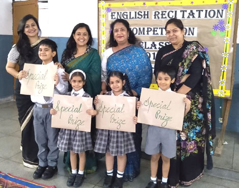 St. Mark's School, Meera Bagh - English Recitation for Class I : Click to Enlarge