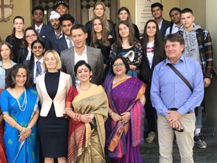 St. Mark's School, Meera Bagh - Principal, Ms. A. Aggarwal has a special meeting with the Mayor of Ptuj, Slovenia : Click to Enlarge