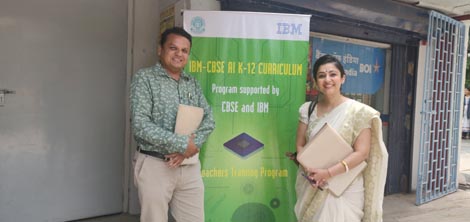 St. Mark's School, Meera Bagh - Mrs. R. Anand, Vice Principal and Mr. N. Gupta attend a 3 day workshop i.e IBM-CBSE AI K-12 Curriculum : Click to Enlarge