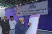 SMS, Janakpuri - XII Annual Inter School On The Spot Painting Competition : Click to Enlarge