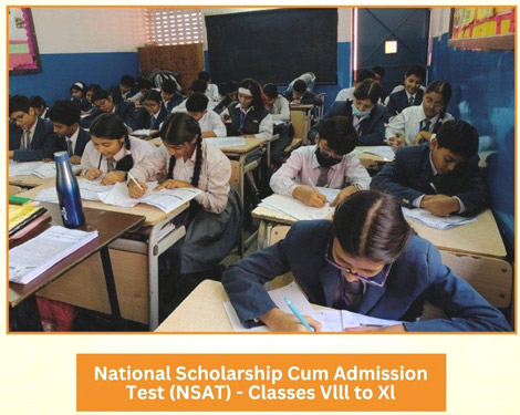 St. Marks Sr. Sec. Public School, Janakpuri - Our school, in collaboration with Times NIE, conducted the National Scholarship Cum Admission Test (NSAT) 2023 : Click to Enlarge