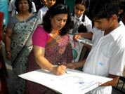 SMS, Janakpuri - ISA Activity - Our Concern, Mother Earth : Click to Enlarge
