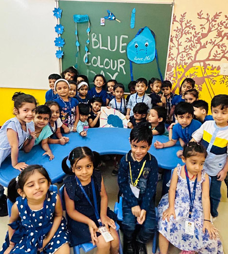 St. Marks Sr. Sec. Public School, Janakpuri - Blue Colour Day : Click to Enlarge