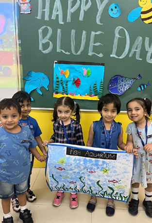 St. Marks Sr. Sec. Public School, Janakpuri - Blue Colour Day : Click to Enlarge