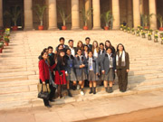 Visit by students and teachers of Newton South High School to India - Click to Enlarge