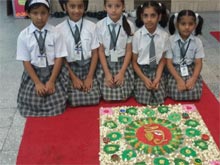 St. Mark's School, Janakpuri - Rangoli Making Competition : Click to Enlarge