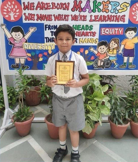 St. Marks Sr. Sec. Public School, Janakpuri - Avni and Gauransh Shah of Class III-F won the Third Prize in the Ad-Mania Fantasia an Interschool Competition : Click to Enlarge