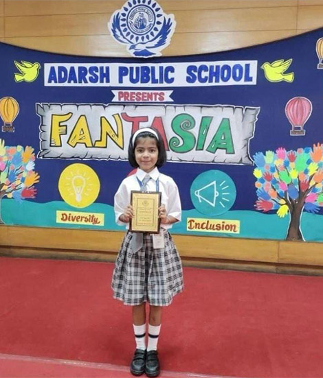 St. Marks Sr. Sec. Public School, Janakpuri - Avni and Gauransh Shah of Class III-F won the Third Prize in the Ad-Mania Fantasia an Interschool Competition : Click to Enlarge
