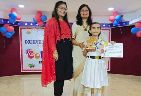St. Marks Sr. Sec. Public School, Janakpuri - Adya Pandey of Class 2-A won the First Prize in an Online Interschool Competition : Click to Enlarge