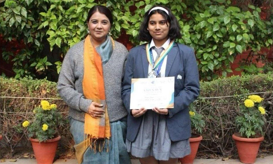 St. Mark's School, Janakpuri - Sanjani Soumya of Class XI-A bagged the Special Mention in KAIZEN MUN 2023 organised by Apeejay School, Pitampura : Click to Enlarge