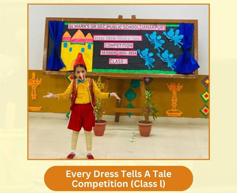 St. Marks Sr. Sec. Public School, Janakpuri - An Inter-Section Every Dress Tells A Tale Competition was organized for the students of Class I : Click to Enlarge