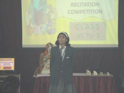 SMS, Janakpuri - Sanskrit Recitation Competition : Click to Enlarge