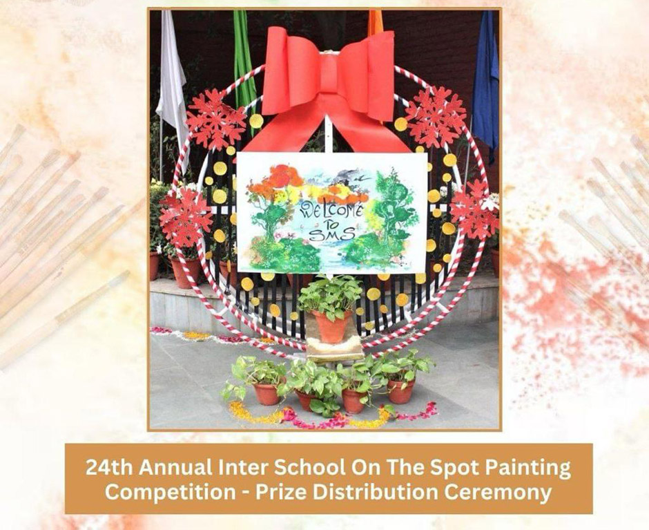 St. Mark's School, Janakpuri - The Prize Distribution Ceremony for the 24th Annual Inter-School On the Spot Painting Competition was held : Click to Enlarge