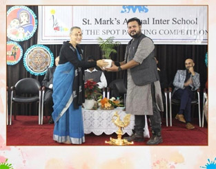 St. Mark's School, Janakpuri - Our school organised its 24th edition of the Annual Inter School On The Spot Painting Competition : Click to Enlarge
