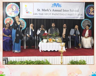 St. Mark's School, Janakpuri - Our school organised its 24th edition of the Annual Inter School On The Spot Painting Competition : Click to Enlarge
