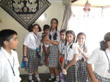 SMS, Janakpuri - Visit to SOS Village Bawana 20 July 2012 : Click to Enlarge