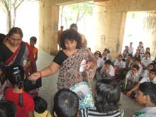 SMS, Janakpuri - Visit to SOS Village Bawana 20 July 2012 : Click to Enlarge