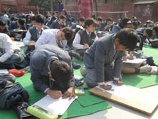 SMS, Janakpuri - Painting for a Cause : Click to Enlarge