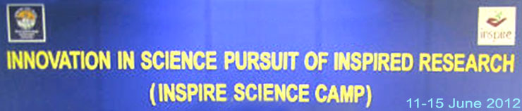SMS, Janakpuri - Innovation in Science Pursuit of Inspired Research (Inspire Science Camp)