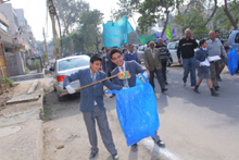 Cleanliness Drive taken up by Eco-Club Vasudha of St. Mark&rsquo;s School Janakpuri : Click to Enlarge