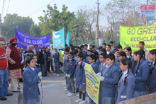 Cleanliness Drive taken up by Eco-Club Vasudha of St. Mark&rsquo;s School Janakpuri : Click to Enlarge