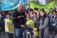 Cleanliness Drive taken up by Eco-Club Vasudha of St. Mark&rsquo;s School Janakpuri : Click to Enlarge