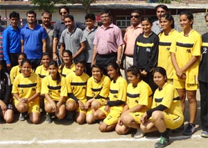 St. Mark's School, Janakpuri - In the CBSE North Zone I Handball Tournament at Maharaja Agrasen Model School, Pitampura, the handball girls of our school under 19 category made the school proud by securing I position : Click to Enlarge