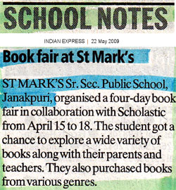 Media Coverage, SMS Janakpuri, Delhi - Click to Enlarge