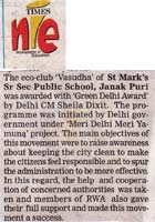 SMS Janakpuri - Media Coverage 2011 : Click to Enlarge