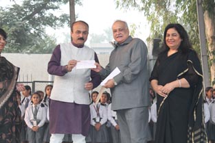 St. Mark's School, Janakpuri - Contribution towards PM Relief Fund for the Kashmir Flood affected People : Click to Enlarge