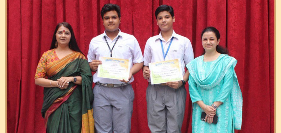 St. Marks Sr. Sec. Public School, Janakpuri - In an Inter-school multi-faceted fest 'Arcadia 2022' our students Vinayak Aggarwal (X-F) and Prakhar Jindal (X-C) bagged the Second Prize in the event Technovanza : Click to Enlarge