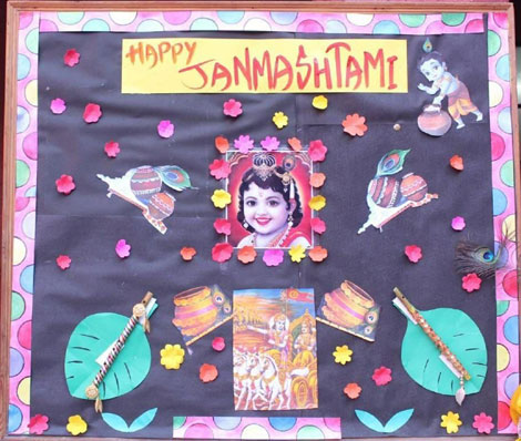 St. Marks Sr. Sec. Public School, Janakpuri - Students of Pre-Primary and Primary Wing celebrated the pompous festival of Janmashtami with a lot of zeal and enthusiasm : Click to Enlarge