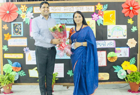 St. Marks Sr. Sec. Public School, Janakpuri - Sanskrit Diwas was celebrated by the students of Classes VI to VIII : Click to Enlarge