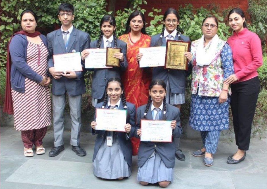 St. Marks Sr. Sec. Public School, Janakpuri - Under the prestigious Inter School MUN meet our students were conferred with illustrious prizes in different categories : Click to Enlarge