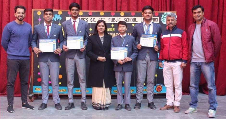 St. Marks Sr. Sec. Public School, Janakpuri - The athletes from our school bagged 1 Gold, 1 Silver and 3 Bronze medals during the Zonal Athletic Meet (Delhi Region) : Click to Enlarge