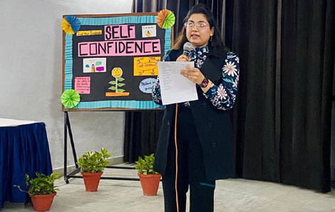 St. Marks Sr. Sec. Public School, Janakpuri - A workshop was conducted for the students of Class XI on Ways to Build Self Confidence : Click to Enlarge