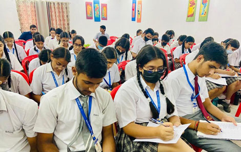 St. Marks Sr. Sec. Public School, Janakpuri - A workshop was conducted for the students of Class XI on Ways to Build Self Confidence : Click to Enlarge