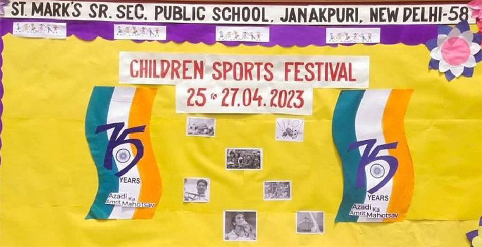 St. Marks Sr. Sec. Public School, Janakpuri - Childrens Sports Festival : Click to Enlarge