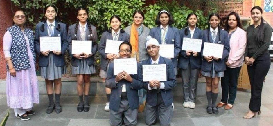 St. Mark's School, Janakpuri - Nine students of our school bagged accolades in SFS MUN held at St. Francis De Sales Sr. Sec. School, Janakpuri : Click to Enlarge