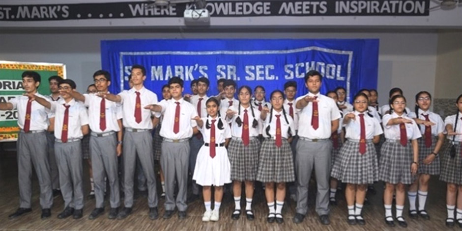St. Mark’s Meera Bagh - Investiture Ceremony: Senior Vice-Student Council 2023-24 : Click to Enlarge