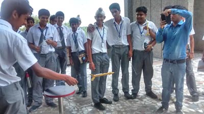 St. Mark’s Sr. Sec. Public School, Meera Bagh - Rocket Launch at Innovation Centre, National Science Centre : Click to Enlarge