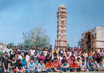 Students at Udaipur : St. Mark's School, Delhi