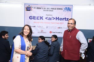 St. Mark's School, Meera Bagh - Annual Inter School Tech Fest Geek-a-Hertz held : Click to Enlarge
