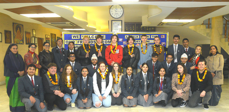 St. Mark's School, Meera Bagh - Our first Cultural Exchange Program after Covid 1: Cultural Exchange with Gimnazija Ptuj, Slovenia : Click to Enlarge