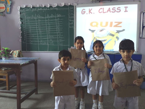 St. Mark’s Sr. Sec. Public School, Meera Bagh - GK Quiz for Class I : Click to Enlarge