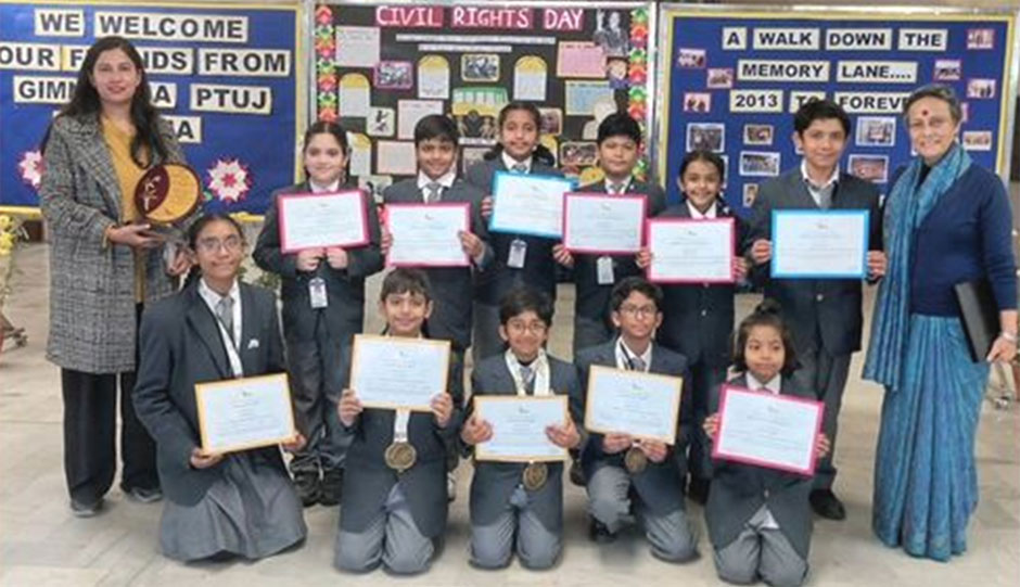 St. Mark's Meera Bagh - Success at 12th Geo Genius National Geography Olympiad organized by IBGB Learning Society : Click to Enlarge