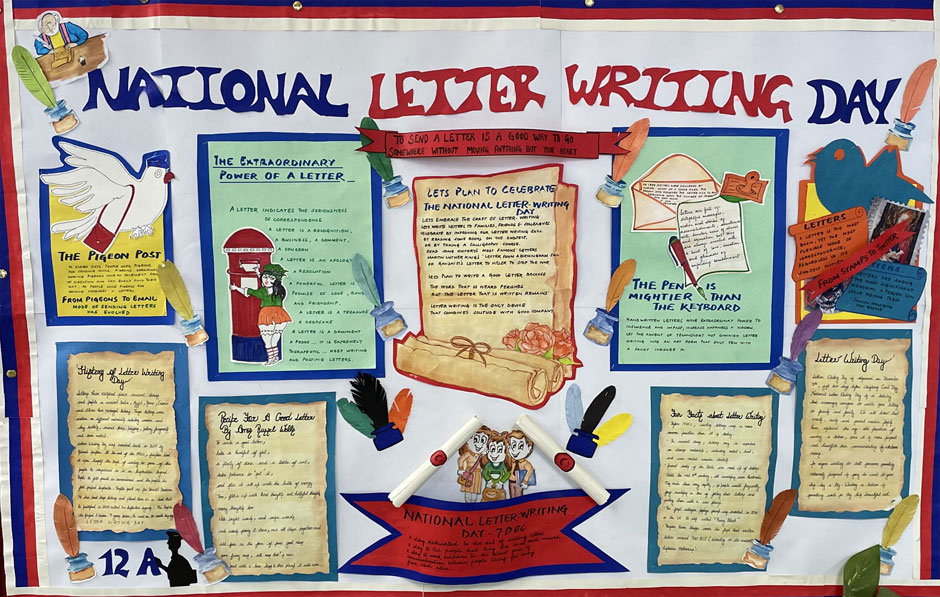 St. Mark's Meera Bagh - National Letter Writing Day : Click to Enlarge
