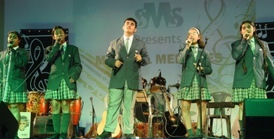 St Marks Sr Sec Public School Meera Bagh embarked upon a journey of melody and rhythm with the musical event Magical Melodies : Click to Enlarge
