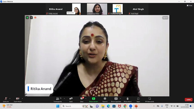 St Marks Sr Sec Public School Meera Bagh - Our Principal, Ms. Ritika Anand conducted an enlightening webinar on ways to achieve success in the upcoming examination : Click to Enlarge